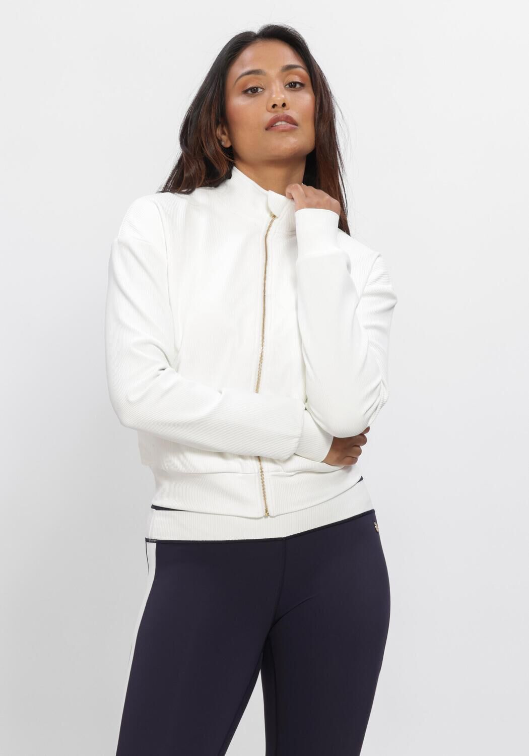 HOUSE OF GRAVITY Jack ACTIVE JACKET RIB Blanc - large