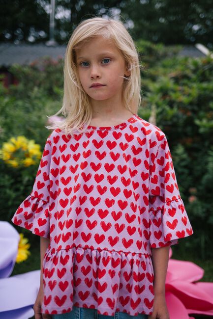 DAILY BRAT Haut ADORE T-SHIRT en rouge - large