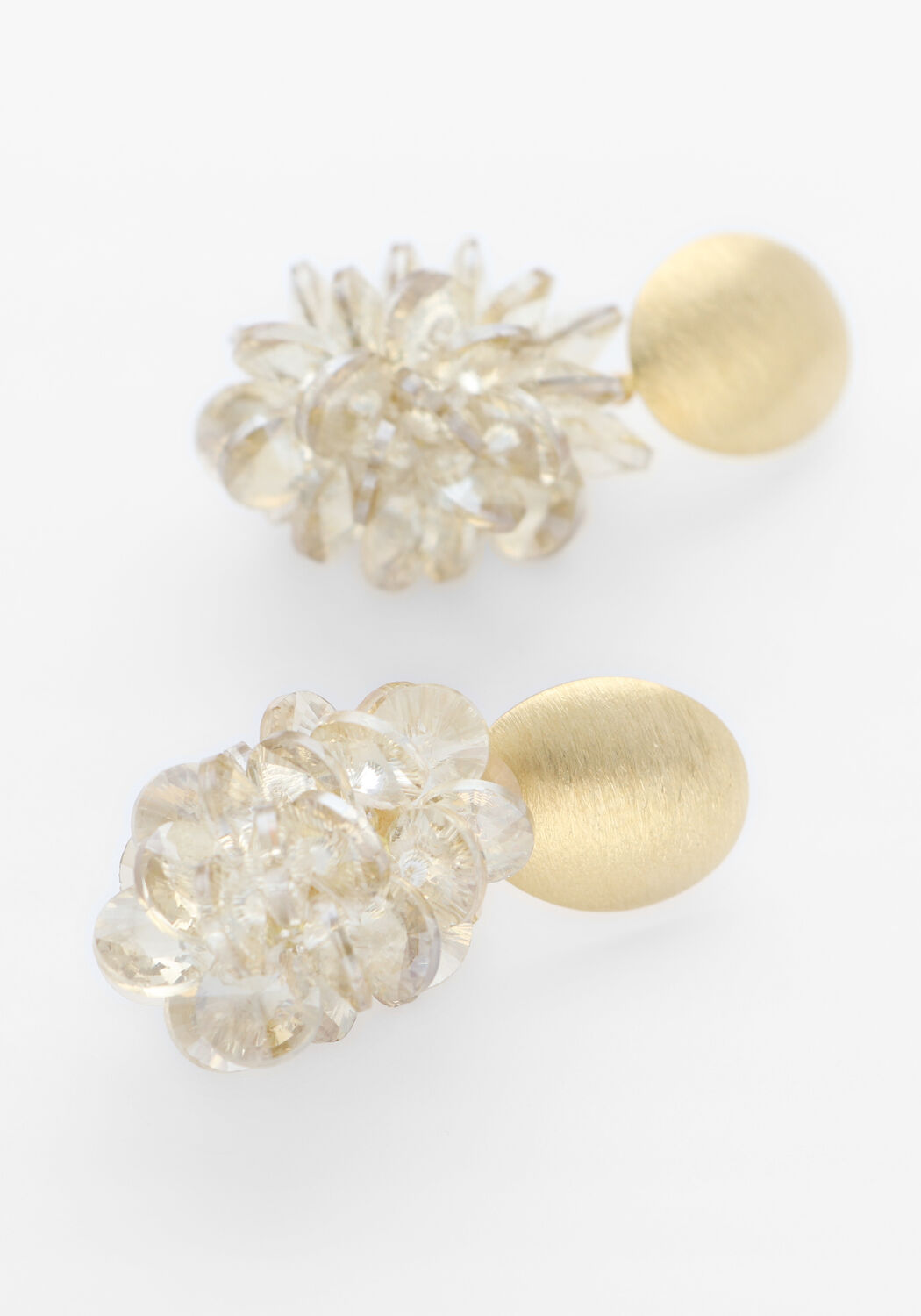 LOTT. GIOIELLI Boucles d'oreilles THICK OVAL CRYSTAL SEQUINS en multicolore - large