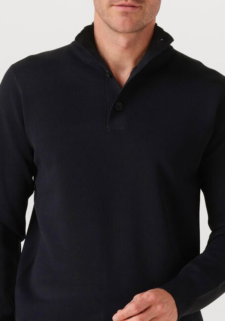 GENTI Pull TURTLE 3 BUTTON LS en noir - large
