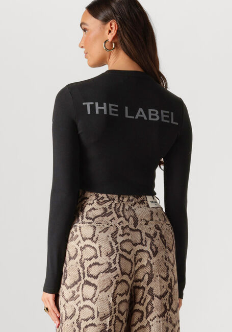 ALIX THE LABEL Haut LADIES KNITTED RIB TOP en noir - large