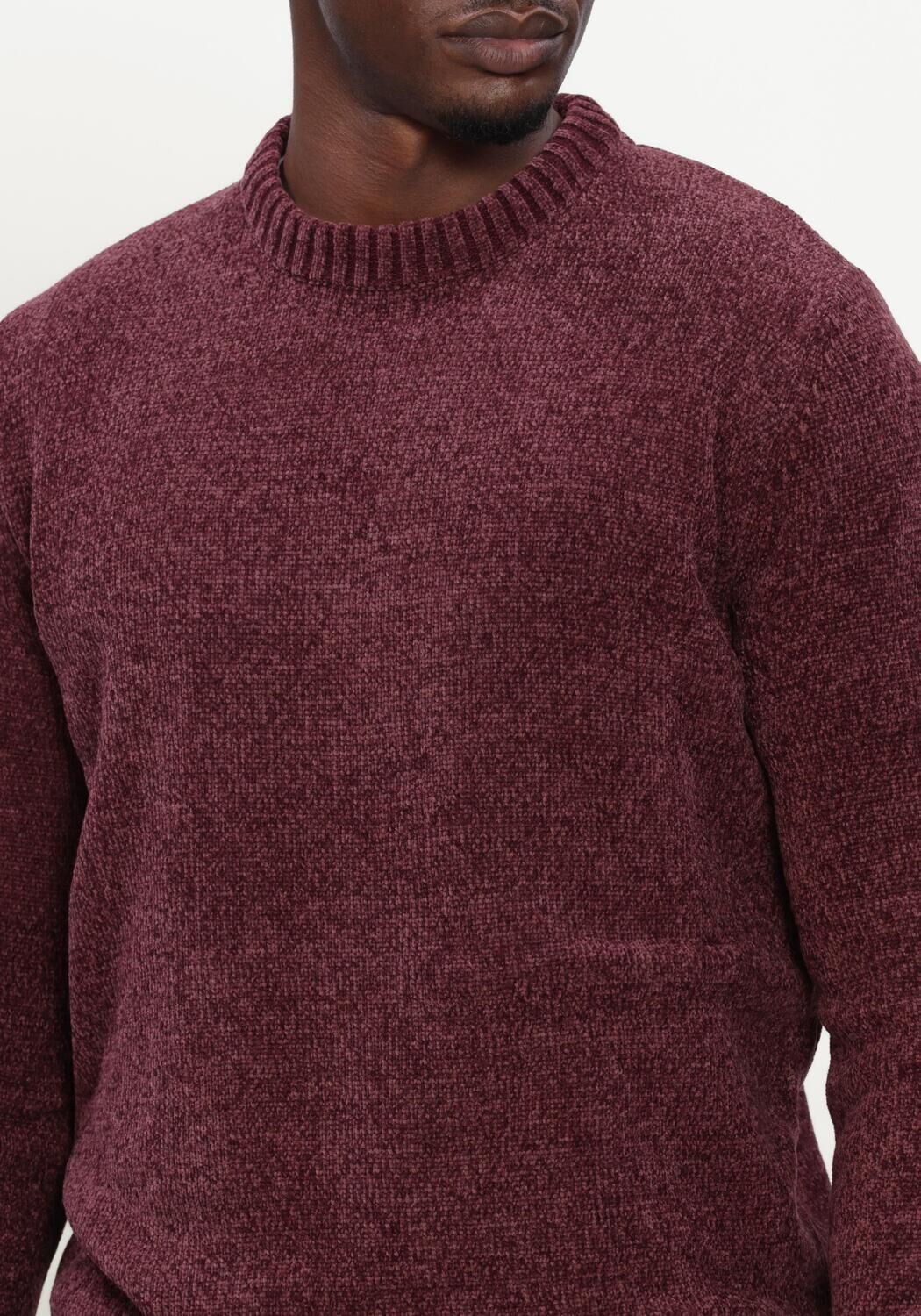 Bordeaux ANERKJENDT Trui AKSUNE CHENILLE KNIT - large
