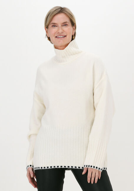 NA-KD Col roulé HIGH NECK KNITTED SWEATER Blanc - large