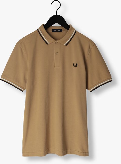 FRED PERRY Polo TWIN TIPPED FRED PERRY SHIRT Kaki - large