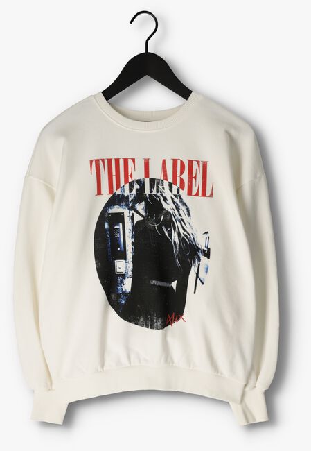 ALIX THE LABEL Chandail LADIES KNITTED PHOTOPRINT SWEATER en blanc - large