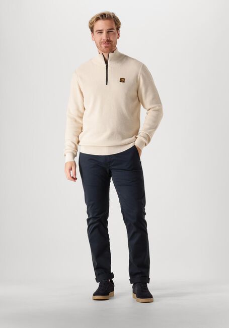 PME LEGEND Pull HALF ZIP COLLAR COTTON MOULINE Sable - large