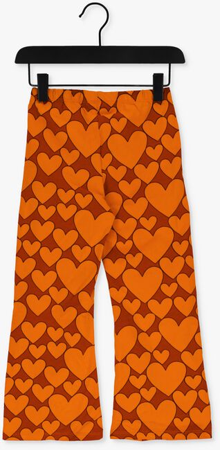 CARLIJNQ Pantalon évasé HEARTS - FLARED LEGGING en orange - large