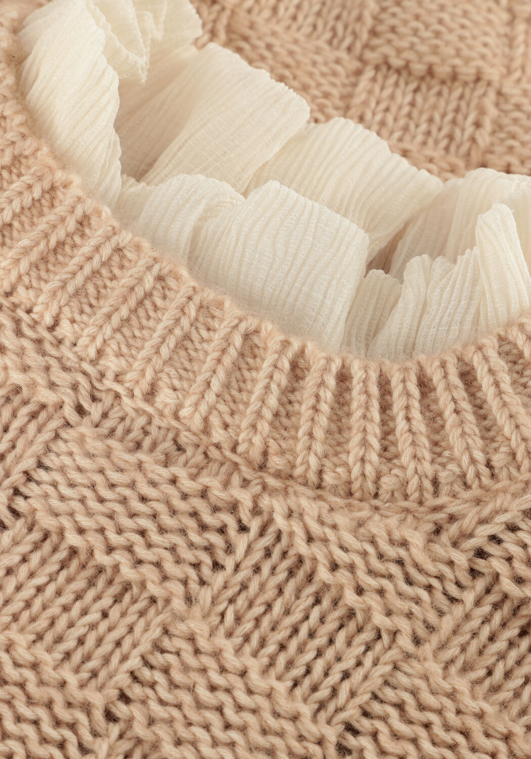 BAJE STUDIO Pull VELAN en beige - large