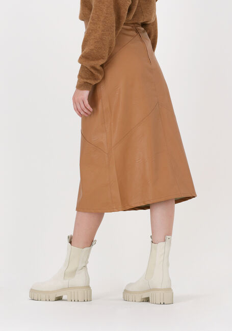 10DAYS Jupe midi VEGAN LEATHER SKIRT en cognac - large