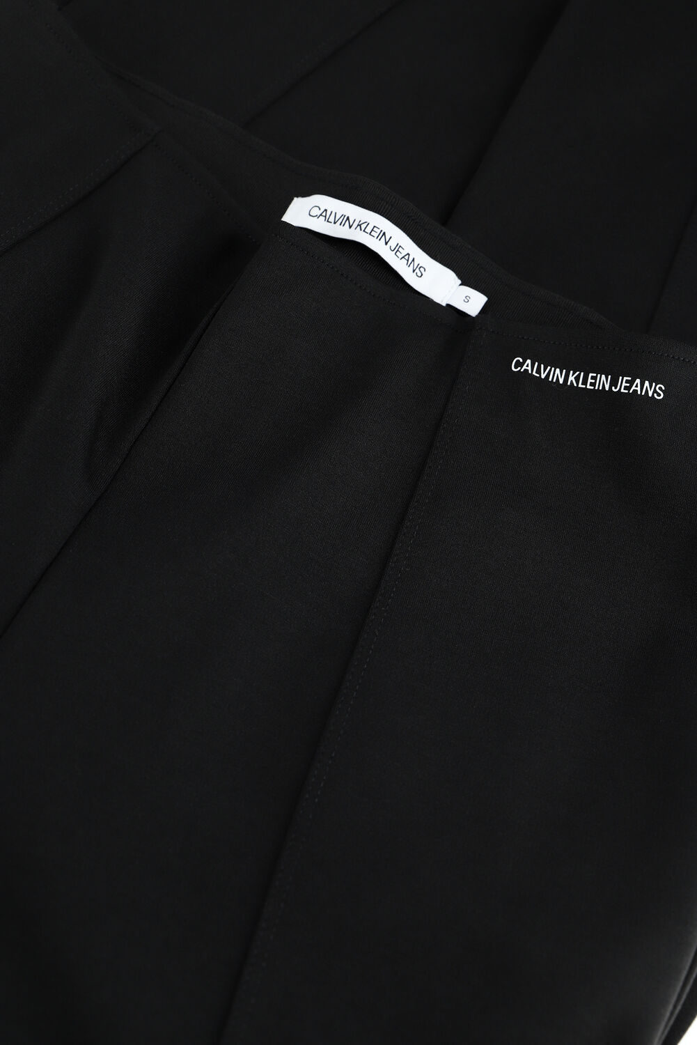 CALVIN KLEIN Pantalon &eacute;vas&eacute; MILANO SPLIT PANTS en noir - large