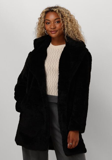 NOTRE-V Manteau en fausse fourrure NV-ECRIN en noir - large