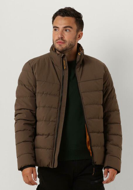 PME LEGEND Veste matelassé SHORT JACKET AIRGENEER PERFOR STRETCH en marron - large