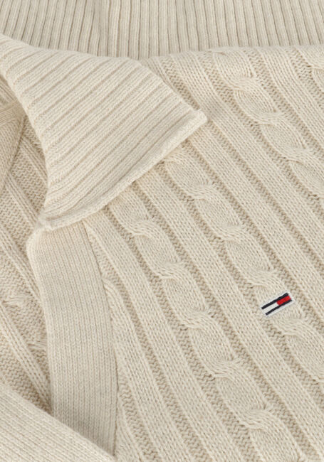 Beige TOMMY JEANS Trui TJW CABLE RUGBY SWEATER Beige TOMMY JEANS Trui TJW CABLE RUGBY SWEATER - large