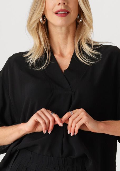 Zwarte BY-BAR  OWEN VISCOSE BLOUSE - large