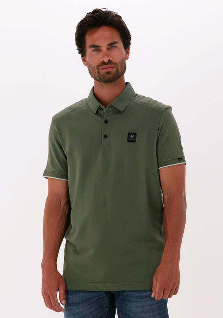 VANGUARD Polo SHORT SLEEVE POLO PIQUE JACQUARD Vert fonc&eacute; - large
