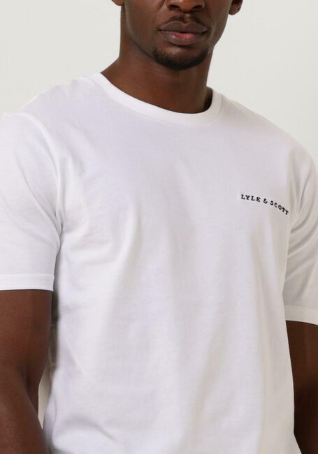 LYLE & SCOTT T-shirt EMBROIDERED T-SHIRT en blanc - large