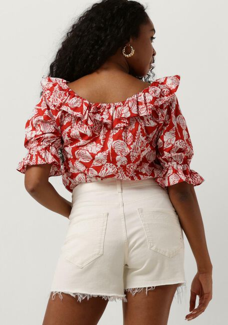 SCOTCH & SODA Haut OFF SHOULDER TOP WITH RUFFLESDA en rouge - large