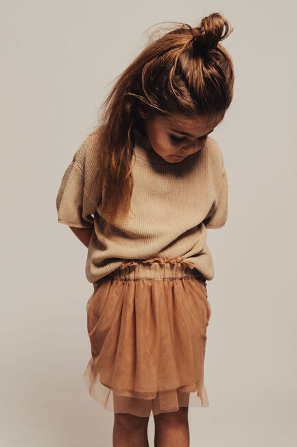 BAJE STUDIO Mini-jupe ESMARALDA en orange - large