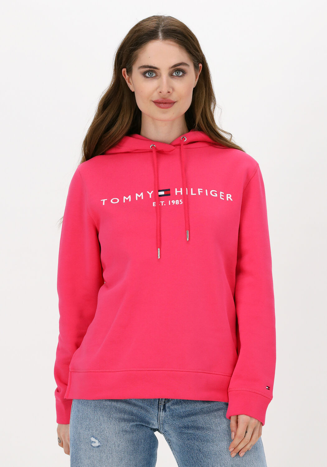 Roze TOMMY HILFIGER Sweater REGULAR HILFIGER HOODIE Omoda