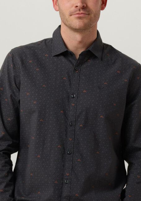 PME LEGEND Chemise décontracté LONG SLEEVE SHIRT PRINT ON CTN SLUB Bleu foncé - large