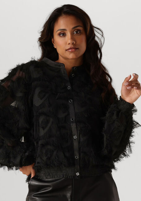 SUMMUM BLOUSE FRINGE FLUFFY Blouses en noir - large