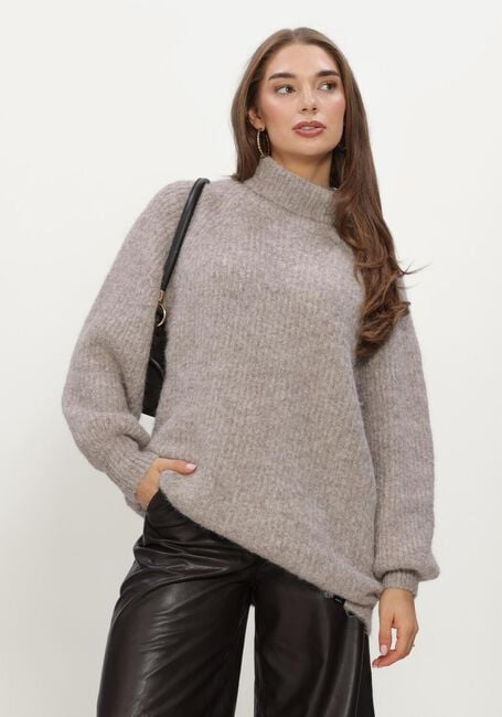 Beige HAUTE L'AMITI&Eacute; Trui DARCIA RIB COLLAR KNIT - large