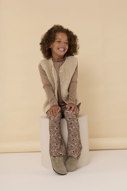TON & TON Pantalon évasé TEDDY en beige - large