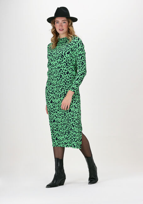 Groene NEO NOIR Midi jurk VOGUE SIMPLE LEO DRESS - large