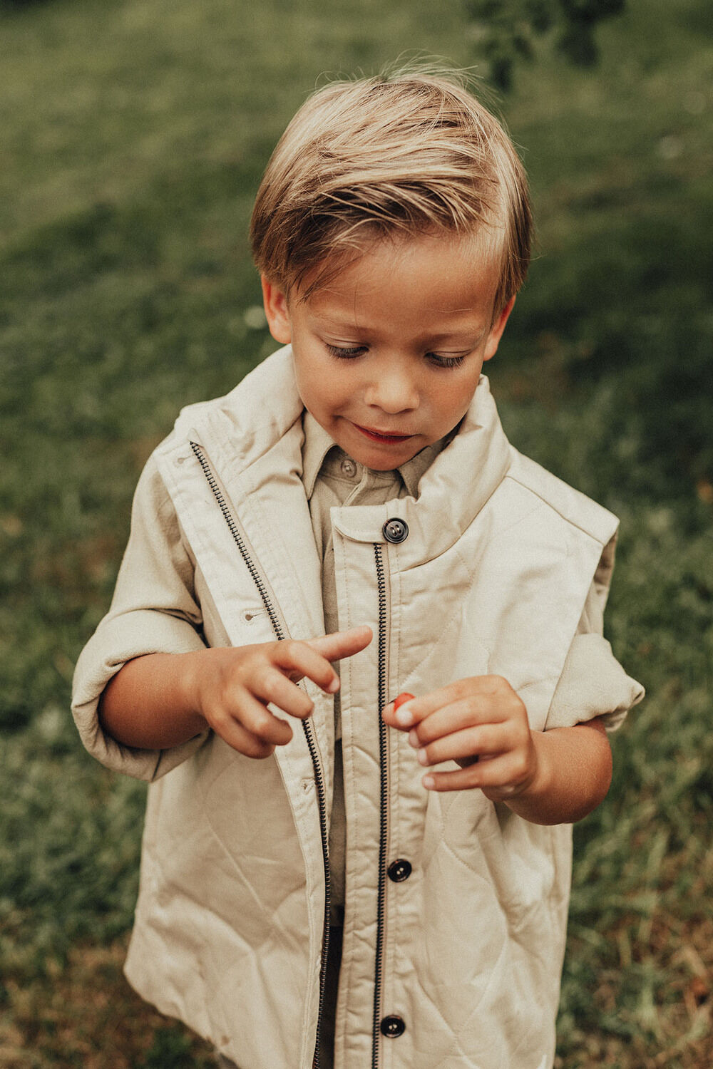 BAJE STUDIO Veste sans manches EBOR Sable - large