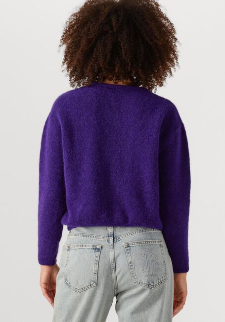 Paarse AMERICAN VINTAGE Vest VITOW CARDIGAN - large