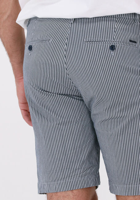 DSTREZZED Pantalon courte CHARLIE CHINO SHORTS MARINE STRIPE en bleu - large