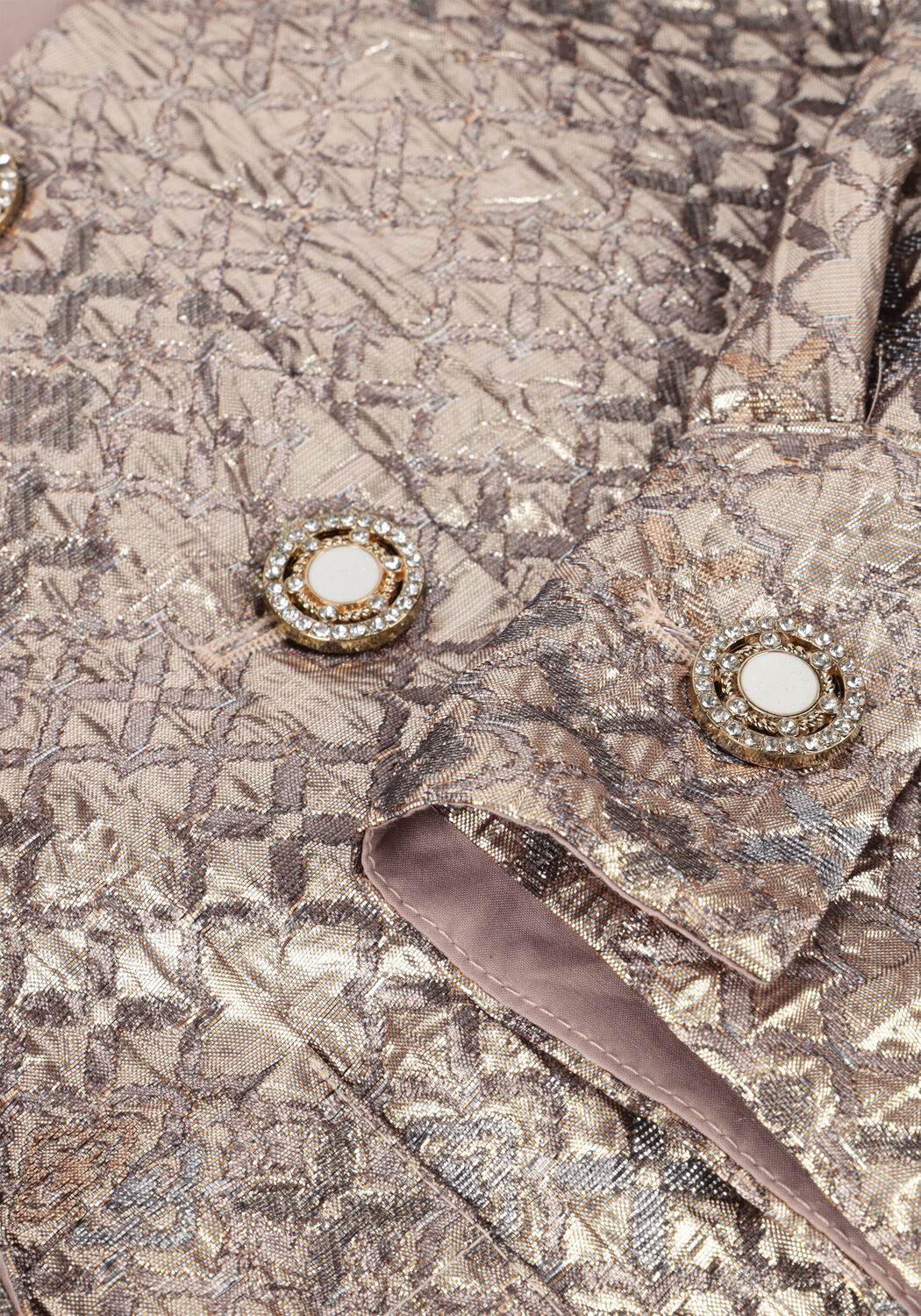 SUMMUM Jack JACKET LUREX JACQUARD en beige - large