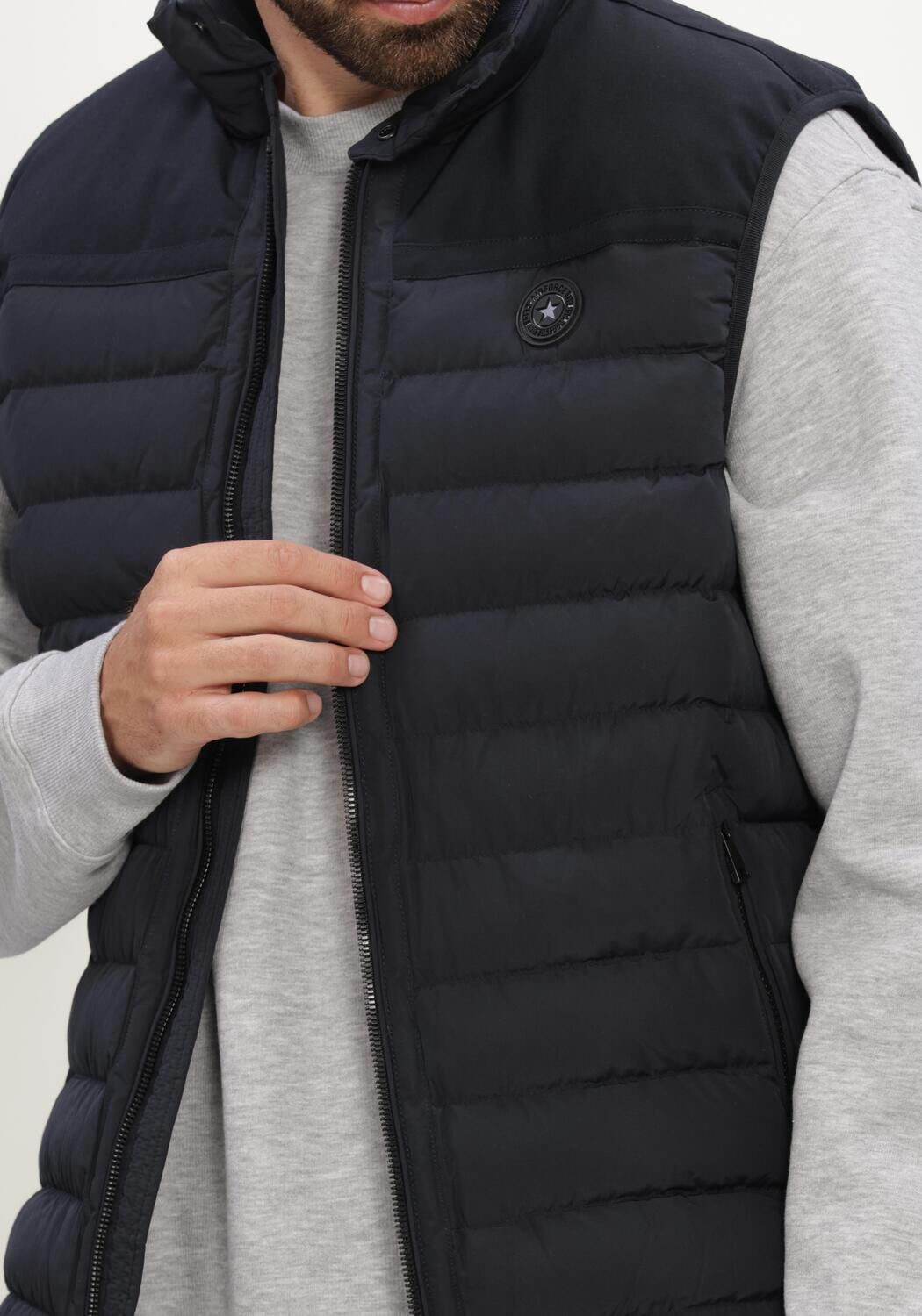 AIRFORCE Veste sans manches PADDED BODYWARMER Bleu fonc&eacute; - large