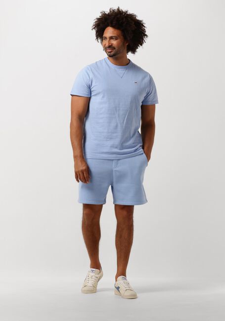 Lichtblauwe TOMMY JEANS T-shirt TJM SLIM RIB DETAIL TEE Lichtblauwe TOMMY JEANS T-shirt TJM SLIM RIB DETAIL TEE - large