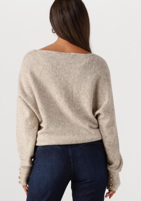 SUMMUM Pull OVERSIZED SWEATER WOOL ELASTANE BLEND KNIT en gris - large