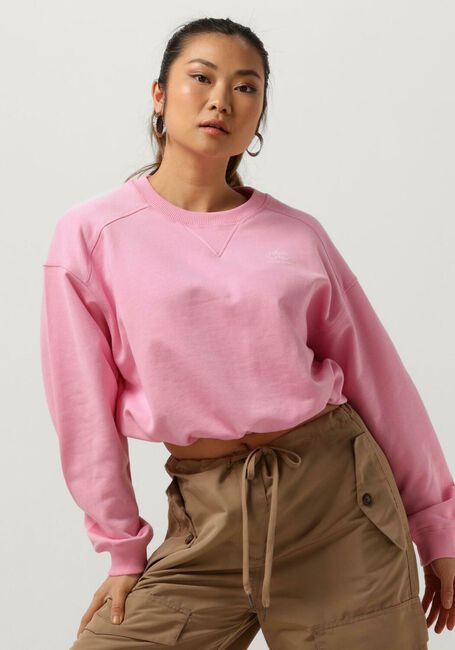 CO'COUTURE Pull CLEAN CROPPED TIE SHIRT en rose - large