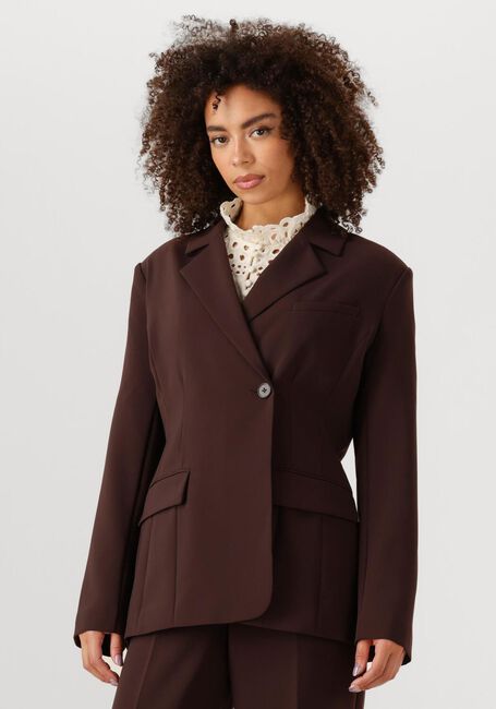 SECOND FEMALE Blazer FIQUE FITTED BLAZER en marron - large