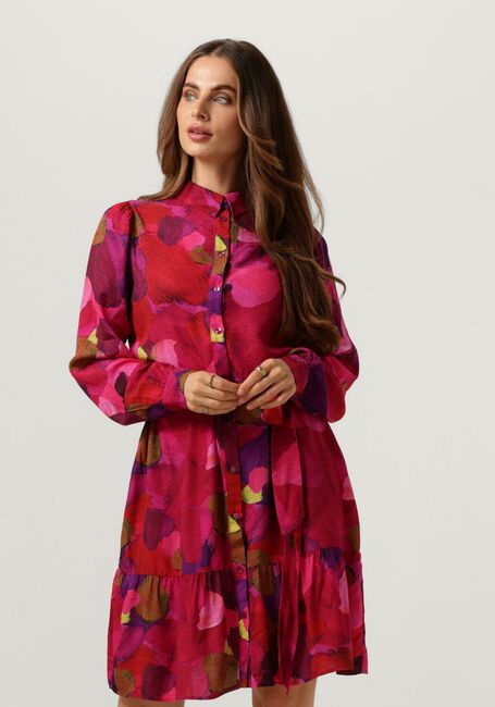 POM AMSTERDAM Mini robe BRUSHWORK FIERY PINK 1 en rose - large