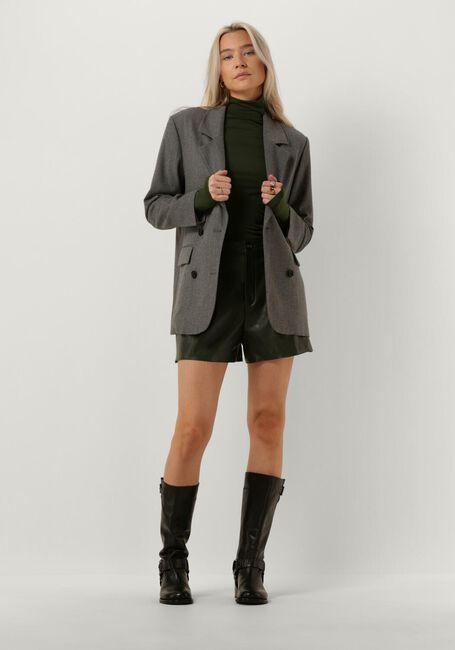 Groene VANILIA Broeken/jumpsuits FAUX LEATHER SHORTS - large