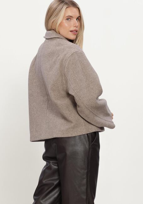 NEO NOIR Jack HAMRA HERRINGBONE TWILL JACKET en taupe - large