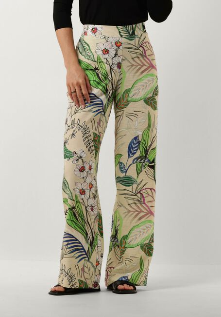 JANSEN AMSTERDAM Pantalon large WB429 PRINTED LONG PANTS Sable - large