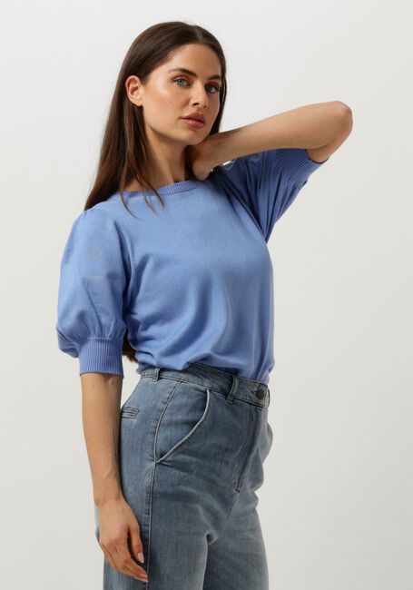 MINUS Haut LIVA KNIT TEE Bleu clair - large