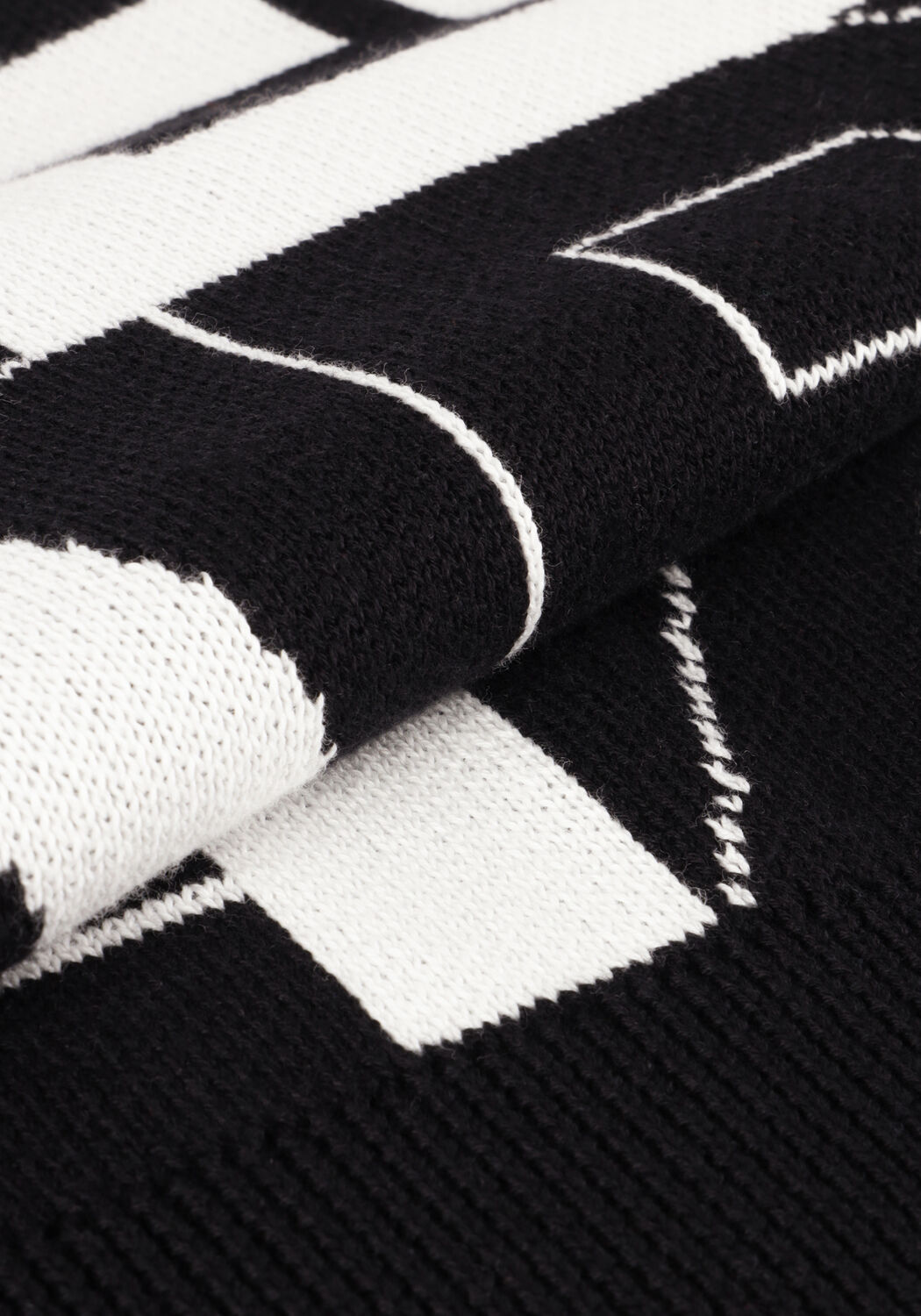 Zwarte ALIX THE LABEL Trui BLACK WHITE PULLOVER - large