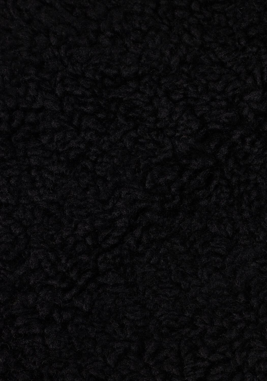 Zwarte NOTRE-V Teddy jas TEDDY COAT LONG - large