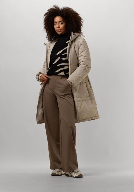 OBJECT Pantalon large OBJLISA WIDE PANT en taupe - large