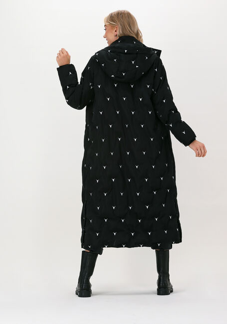 ALIX THE LABEL Veste matelassé EMBROIDERD PUFFER COAT en noir - large