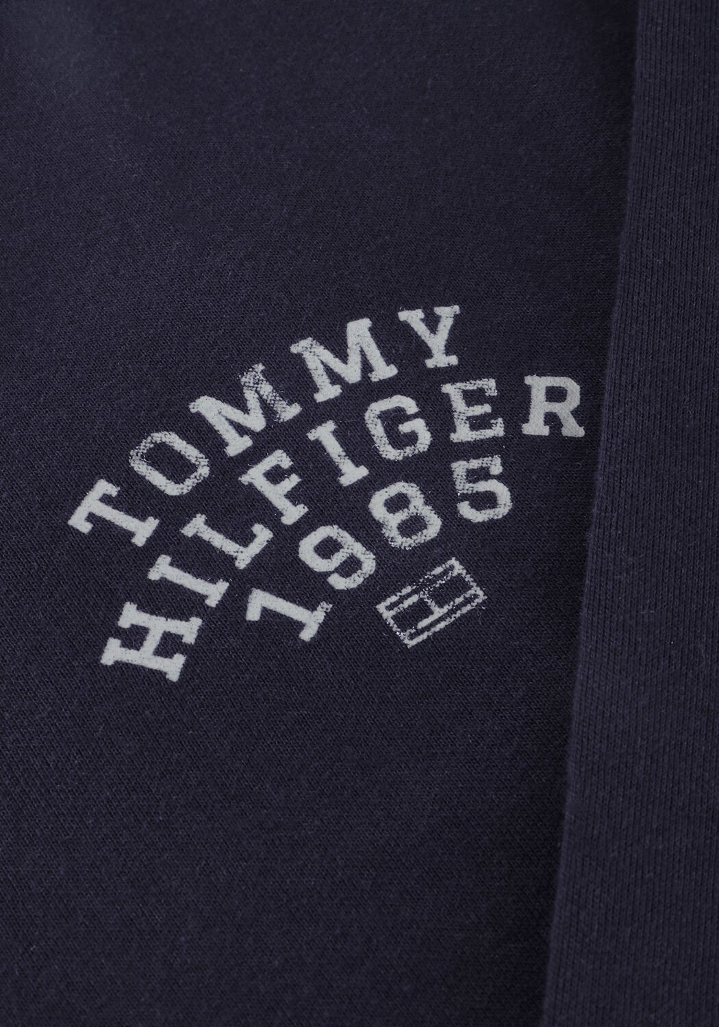 TOMMY HILFIGER Chandail HILFIGER ARCH STAND COLLAR ZIP Bleu fonc&eacute; - large