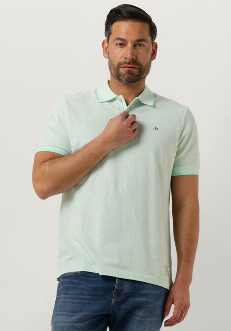 SCOTCH & SODA Polo MELANGE POLO Menthe - large