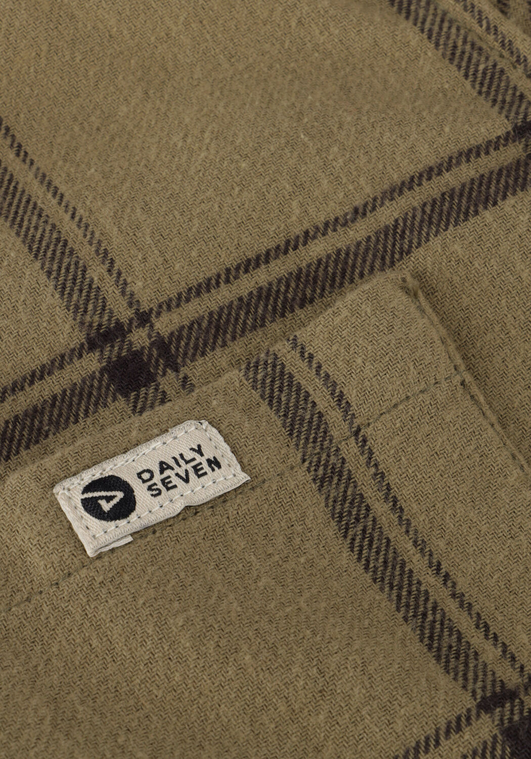 Beige DAILY7 Casual overhemd SHIRT LONGSLEEVE CHECK FLANEL - large