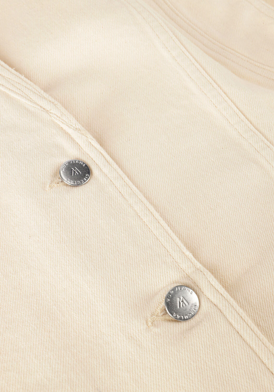 Gebroken wit ANOTHER LABEL Gilet UNNI DENIM VEST - large